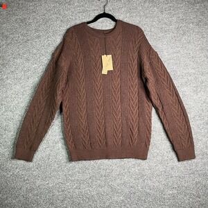 PJ Paul Jones Sweater‎ Men's S Small Brown Knitted Casual Minimalist New